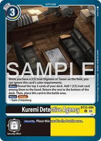Kuremi Detective Agency - Cyber Eden - Digimon Card Game card