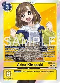 Arisa Kinosaki - Cyber Eden - Digimon Card Game card