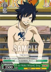 Ice Make Wizard, Gray - Fairy Tail Chronicle Set - Weiss Schwarz card