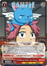 Childhood Natsu & Happy - Fairy Tail Chronicle Set - Weiss Schwarz card