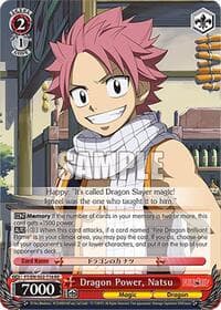 Dragon Power, Natsu - Fairy Tail Chronicle Set - Weiss Schwarz card