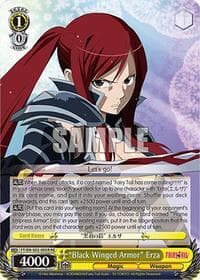 "Black Winged Armor" Erza (RRR) - Fairy Tail Chronicle Set - Weiss Schwarz card