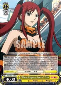 "Flame Empress Armor" Erza - Fairy Tail Chronicle Set - Weiss Schwarz card