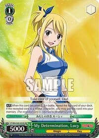 My Determination, Lucy (SR) - Fairy Tail Chronicle Set - Weiss Schwarz card