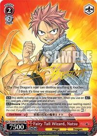 Fairy Tail Wizard, Natsu (SP) - Fairy Tail Chronicle Set - Weiss Schwarz card
