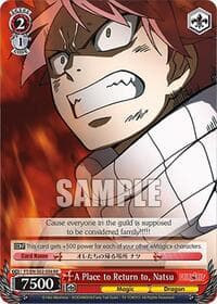 A Place to Return to, Natsu - Fairy Tail Chronicle Set - Weiss Schwarz card