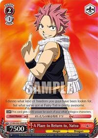 A Place to Return to, Natsu (SR) - Fairy Tail Chronicle Set - Weiss Schwarz card