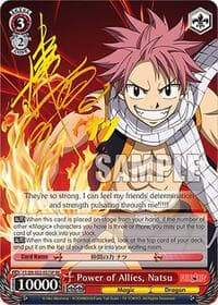Power of Allies, Natsu (SP) - Fairy Tail Chronicle Set - Weiss Schwarz card