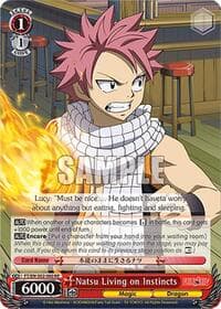 Natsu Living on Instincts - Fairy Tail Chronicle Set - Weiss Schwarz card
