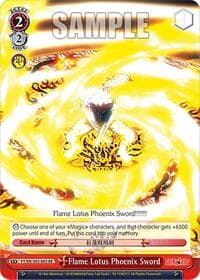 Flame Lotus Phoenix Sword - Fairy Tail Chronicle Set - Weiss Schwarz card
