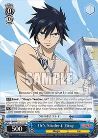 Ur's Student, Gray - Fairy Tail Chronicle Set - Weiss Schwarz card