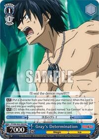 Gray's Determination - Fairy Tail Chronicle Set - Weiss Schwarz card
