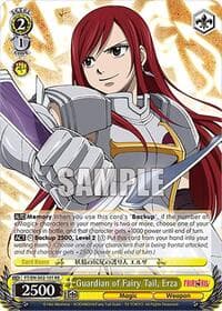 Guardian of Fairy Tail, Erza - Fairy Tail Chronicle Set - Weiss Schwarz card
