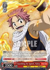 Searching for Igneel, Natsu - Fairy Tail Chronicle Set - Weiss Schwarz card