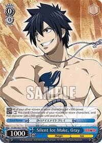 Silent Ice Make, Gray - Fairy Tail Chronicle Set - Weiss Schwarz card