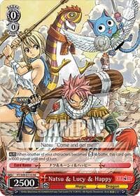 Natsu & Lucy & Happy - Fairy Tail Chronicle Set - Weiss Schwarz card