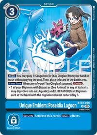 Unique Emblem: Poseidia Lagoon - Cyber Eden - Digimon Card Game card