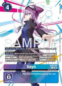 Sayo - Cyber Eden - Digimon Card Game card