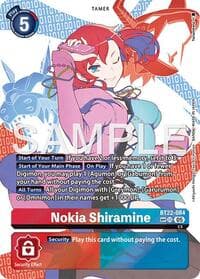 Nokia Shiramine (SP) - Cyber Eden - Digimon Card Game card