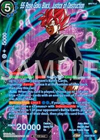 SS Rose Goku Black, Justice of Destruction (Premium Alt-Art Set 2025 Vol.2) - Promotion Cards - Dragon Ball Super: Masters card