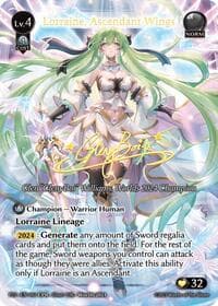 Lorraine, Ascendant Wings (CPR) - Supporter Pack 3 - Grand Archive TCG card
