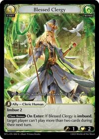 Blessed Clergy - Supporter Pack 3 - Grand Archive TCG card