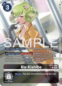 Rie Kishibe (Alternate Art) - Cyber Eden - Digimon Card Game card