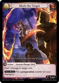 Mark the Target - Supporter Pack 3 - Grand Archive TCG card
