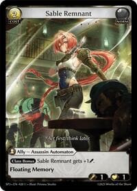Sable Remnant - Supporter Pack 3 - Grand Archive TCG card