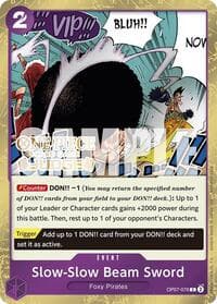 Slow-Slow Beam Sword (Judge Pack Vol. 6) - One Piece Promotion Cards - One Piece Card Game card