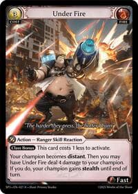 Under Fire - Supporter Pack 3 - Grand Archive TCG card
