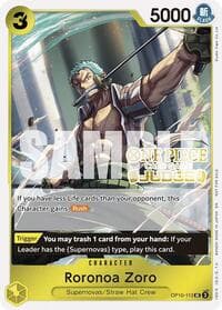 Roronoa Zoro (Judge Pack Vol. 6) - One Piece Promotion Cards - One Piece Card Game card