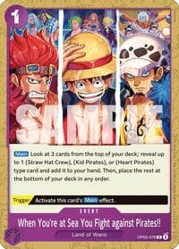 When You're at Sea You Fight against Pirates!! (2025 Pirates League Store Qualifier) - One Piece Promotion Cards - One Piece Card Game card