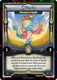 Plucky - Champion of Apollo (Stellar) - Shattered Stars Chapter 2 [SS2] - Elestrals card