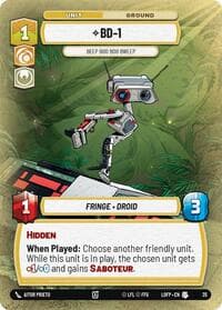 BD-1 - Beep Boo Boo Bweep (Foil) - Legends of the Force: Weekly Play Promos - Star Wars: Unlimited card