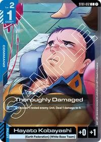 Thoroughly Damaged - Starter Deck 01: Heroic Beginnings - Gundam Card Game card