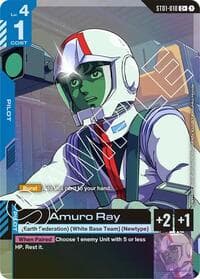 Amuro Ray (C+) - Starter Deck 01: Heroic Beginnings - Gundam Card Game card