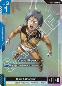 Kai's Resolve (C+) - Starter Deck 01: Heroic Beginnings - Gundam Card Game card