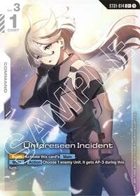 Unforeseen Incident (C+) - Starter Deck 01: Heroic Beginnings - Gundam Card Game card