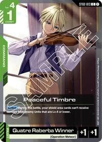 Peaceful Timbre - Starter Deck 02: Wings of Advance - Gundam Card Game card