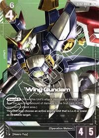 Wing Gundam (LR+) - Starter Deck 02: Wings of Advance - Gundam Card Game card