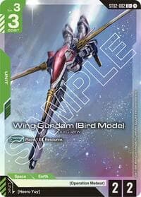 Wing Gundam (Bird Mode) (C+) - Starter Deck 02: Wings of Advance - Gundam Card Game card