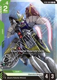 Gundam Sandrock (C+) - Starter Deck 02: Wings of Advance - Gundam Card Game card