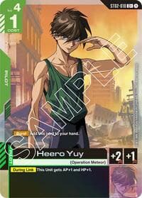 Heero Yuy (C+) - Starter Deck 02: Wings of Advance - Gundam Card Game card