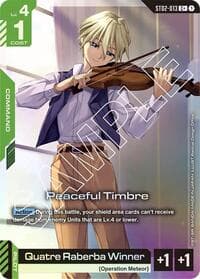 Peaceful Timbre (C+) - Starter Deck 02: Wings of Advance - Gundam Card Game card