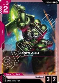 Geara Zulu - Starter Deck 03: Zeon's Rush - Gundam Card Game card