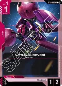 Dra-C (Sleeves) - Starter Deck 03: Zeon's Rush - Gundam Card Game card