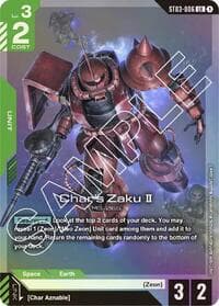 Char's Zaku II - Starter Deck 03: Zeon's Rush - Gundam Card Game card