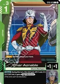 Char Aznable - Starter Deck 03: Zeon's Rush - Gundam Card Game card