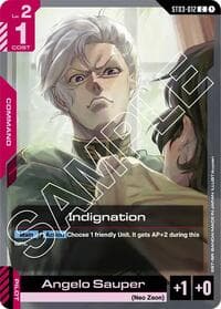 Indignation - Starter Deck 03: Zeon's Rush - Gundam Card Game card